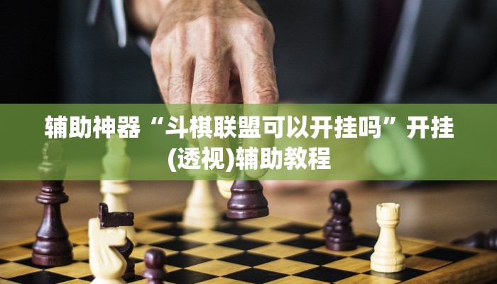 辅助神器“斗棋联盟可以开挂吗”开挂(透视)辅助教程