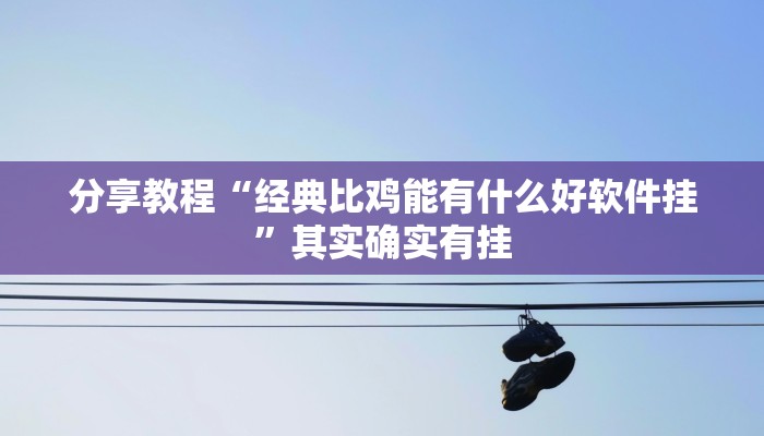 分享教程“经典比鸡能有什么好软件挂”其实确实有挂